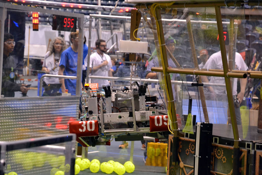 John Richner
Boulder City High School's robotics team, the High Scalers, competes at a March event in Arizona.
