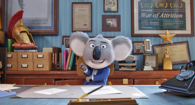 File
In "Sing," a koala named Buster Moon (Matthew McConaughey) works to keep his theater from closing down. The animated film will be shown at 1 p.m. Friday at Boulder City Library, 701 Adams Blvd.