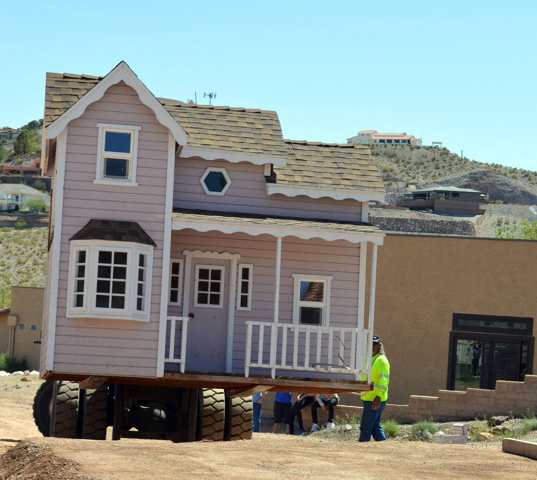 Celia Shortt Goodyear/Boulder City Review
The Dielco Crane Co. installs a playhouse at St. Jude's Ranch for Children in Boulder City. The playhouse was donated by a Henderson family to Las Vegas n ...