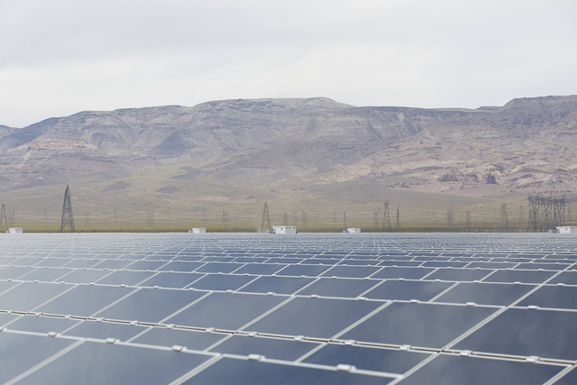 File
A new study shows that the Copper Mountain solar complex, including Copper Mountain 1, owned by Sempra U.S. Gas & Power, will boost the state's economy by $2.5 billion over a 26-year period.