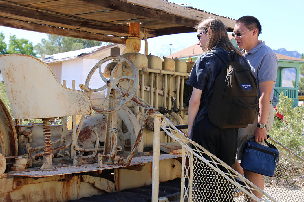 Boulder City High School yearbook
While walking through the mining trail during Boulder City High School theater students' trip to the Clark County Heritage Museum on Friday Dane Desmond, left, an ...