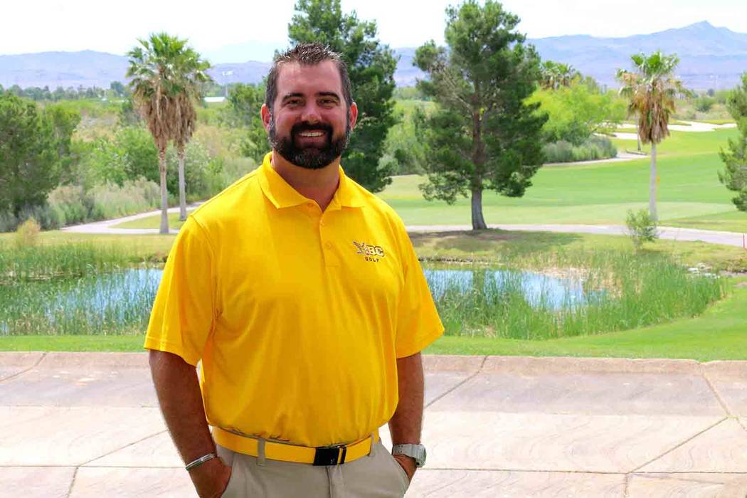 Laura Hubel/Boulder City Review
Andy Schaper, who just completed his first year as coach of the boy's golf team at Boulder City High School, was named the 3A coach of the year.