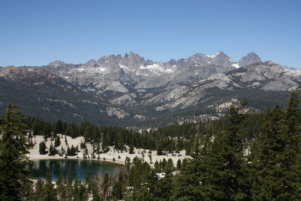 Deborah Wall
The Minarets are the jagged peaks located in the Ritter Range, here seen from Mammoth Lakes, California.