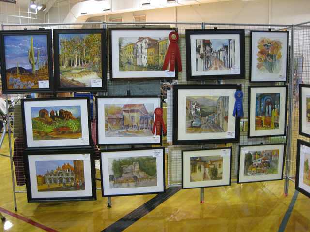 File
Arts and crafts will fill the gym at the city's recreation center Saturday and Sunday as Boulder City Art Guild hosts its 13th annual Winter ArtFest.