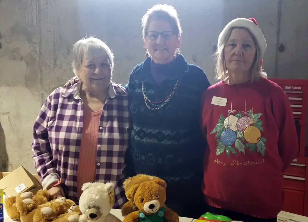 Celia Shortt Goodyear/Boulder City Review
Emergency Aid of Boulder City's Angel Tree program served 65 families and 20 senior citizens this year. Organizers, from left, Helen Breeden, Kathleen Woo ...