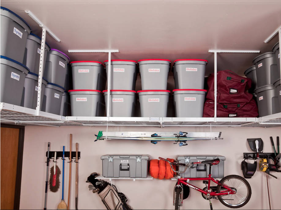 Norma Vally
Take advantage of overhead space in your garage for storage.