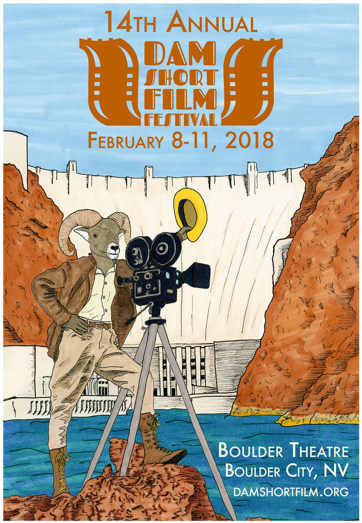 Dam Short Film Festival
Boulder City resident and artist James Adams designed this year's poster to highlight familiar things about Boulder City.