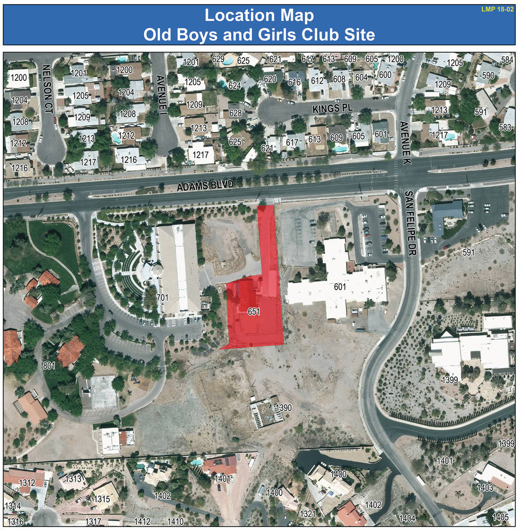 Boulder City
City Council approved adding the site of the old Boys and Girls Club facility on Adams Boulevard to the land management plan for residential use.