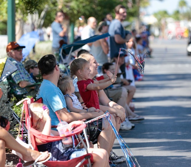 A young parade viewer shows her excitement during the 68th annual Damboree parade in Boulder City on Monday, July 4, 2016. Donavon Lockett/Boulder City Review