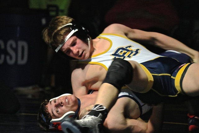 D.J. Reese, who will be a junior this fall at Boulder City High School, has spent much of the summer working on his wrestling skills with the hopes of becoming a state champion. Laura Hubel/Boulde ...