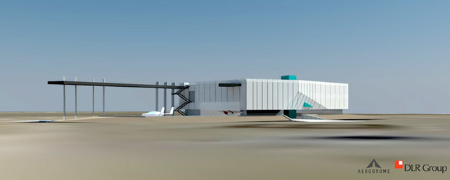 Courtesy
This rendering by DLR Group shows what the permanent facility at the Eldorado Droneport will look like.