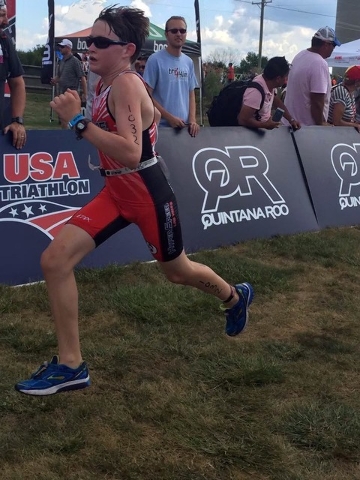 Ethan Porter of Boulder City placed 43rd out of 309 competitors in his first national triathlon competition, the Youth Elite National Championships in West Chester, Ohio. Courtesy photo