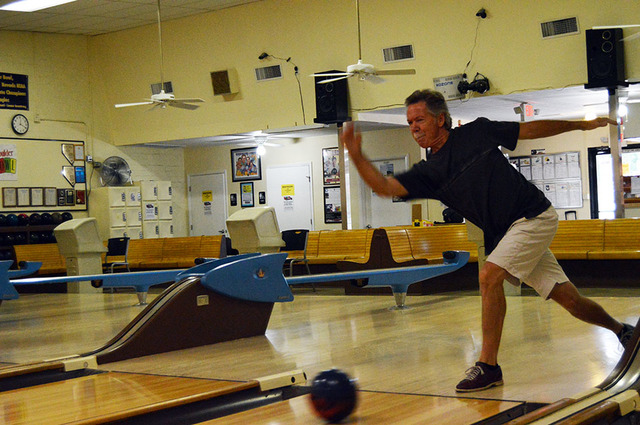 Max Lancaster/Boulder City Review
Joe Merrill bowled a perfect game on Sept. 29 at Boulder Bowl. He said he has bowled so many perfect games in his career that he can’t remember the total.