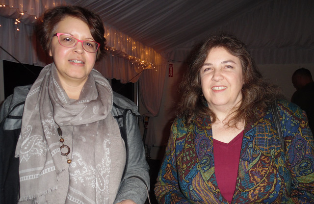 Hali Bernstein Saylor/Boulder City Review
Kimberly Diehm, left, and Anne Karr were among those attending the annual State of the City address Jan. 19.
