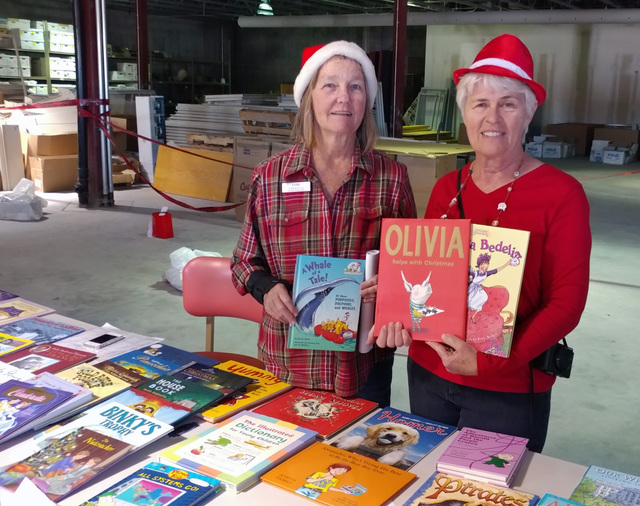 Hunter Terry/Boulder City Review
Lori McHugh, left, and Jan Barbour helped organize and oversee Emergency Aid of Boulder City's Angel Tree program this year, which saw hundreds gifts, including bo ...