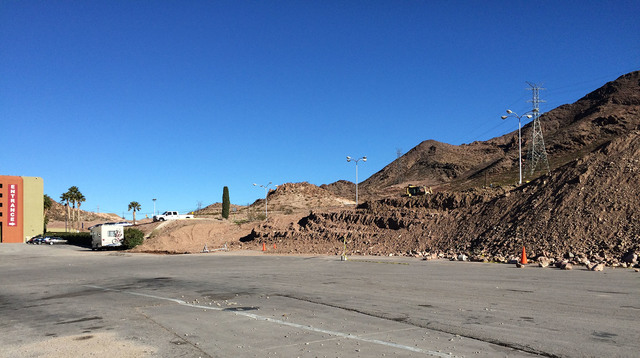 Hali Bernstein Saylor/Boulder City Review
Excavation has begun on the upper parking lot at Railroad Pass casino, as seen on Wednesday, to make way for a $10 million travel center.
