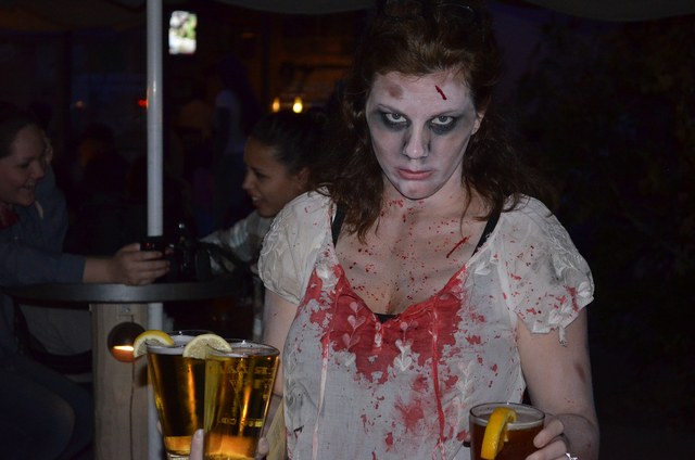 File photo
Jennifer Rodriguez gets into the spirit of a recent Zombie Walk in downtown Boulder City. This year’s walk, hosted by the Boulder Dam Brewing Co. and the Las Vegas chapter of the Zomb ...