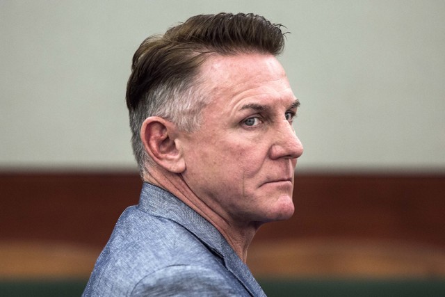 Jeff Scheid/Las Vegas Review-Journal
Gregory "Brent" Dennis appears during a hearing at Regional Justice Center on Nov. 17 to halt civil litigation against him over the January 2015 death of his w ...