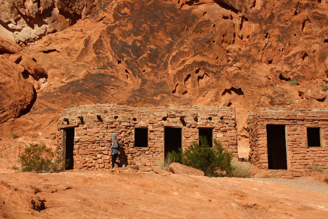 Deborah Wall
The Cabins, built in 1930s by the federal Civilian Conservation Corps, blend agreeably with the red sandstone landscape of Valley of Fire State Park.