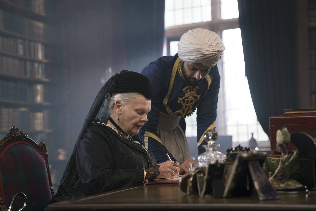 Judi Dench, left, stars as Queen Victoria and Ali Fazal stars as Abdul Karim in director Stephen Frears’ “Victoria and Abdul," which will be shown at 5:30 p.m. Friday, Feb. 16, 2018, at the Bo ...
