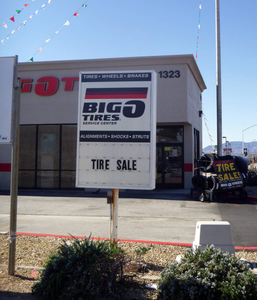 Celia Shortt Goodyear/Boulder City Review
The Big O Tires store at 1323 Boulder City Parkway will close Sunday.