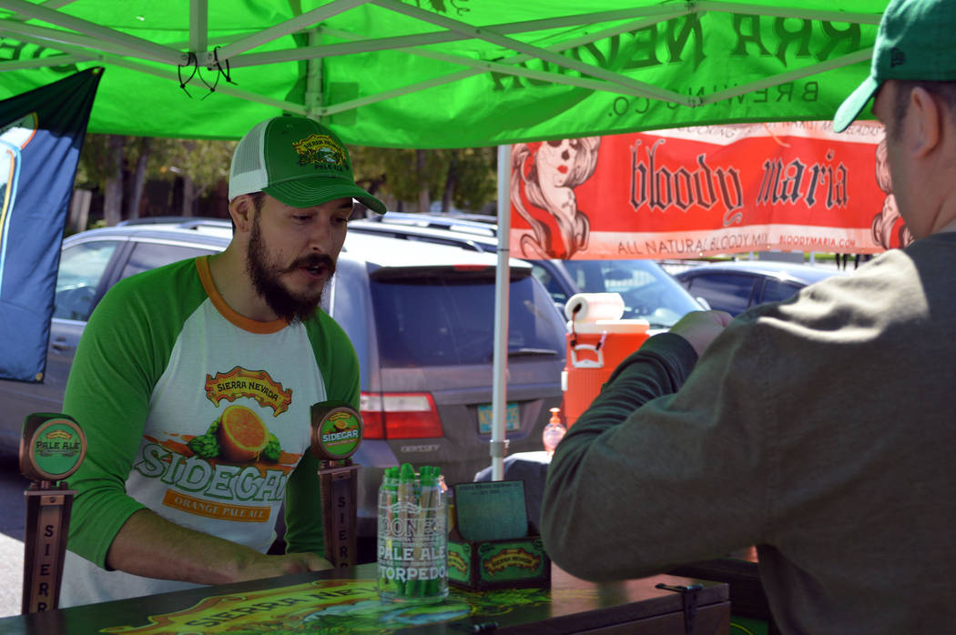 File
Matt Reiser of Sierra Nevada pours a sample for a guest at the 2017 Boulder City Beerfest. This year's event will be held from 1-7 p.m. March 31 in Wilbur Square Park.