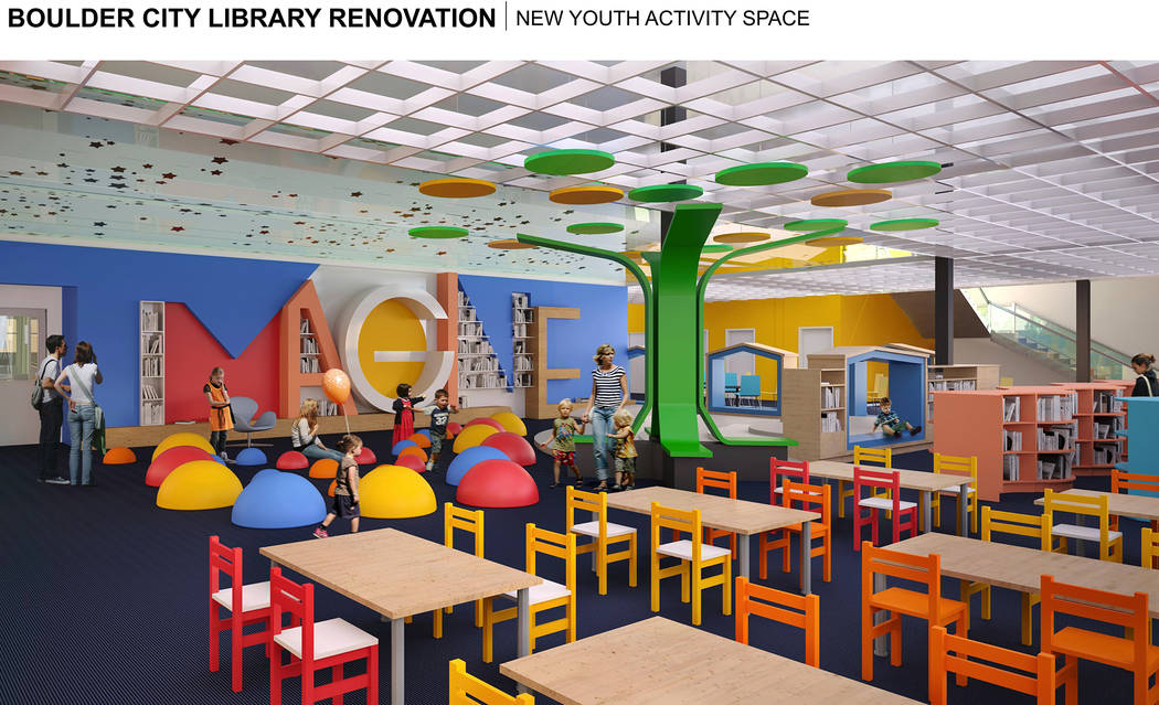 LGA One of the features of the library's proposed plans is a designated space for children in the lower level.