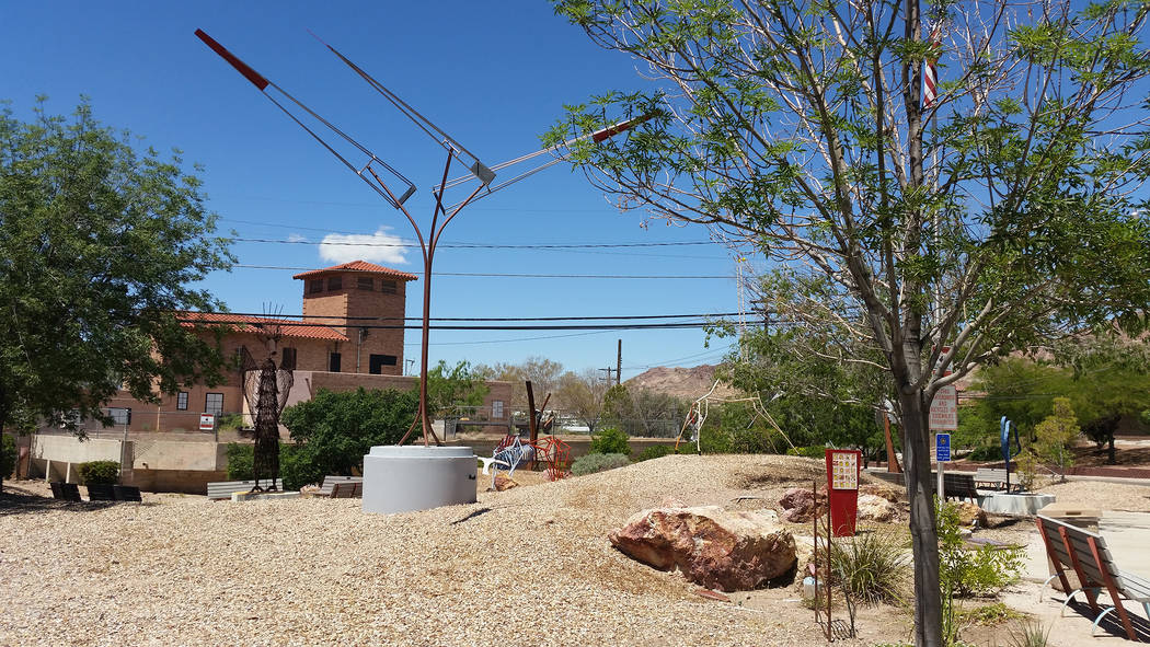 Celia Shortt Goodyear/Boulder City Review Teddy Fenton Memorial Park Reflections Center, 300 Railroad Ave, is more commonly referred to as Reflections Park and features sculptures created by membe ...