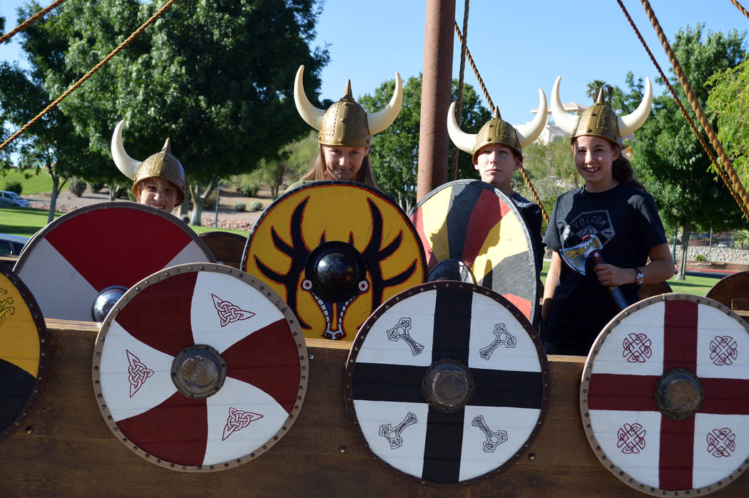 Celia Shortt Goodyear/Boulder City Review The Sons of Norway Constitution Day celebration at Bicentennial Park on May 17 featured the replica of a Viking ship in which people of all ages enjoyed d ...