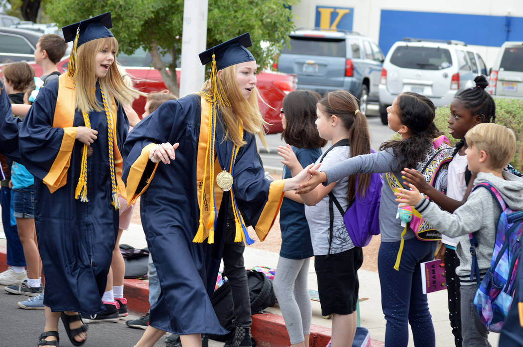 Seen on Scene At the Grad Walk Boulder City Review