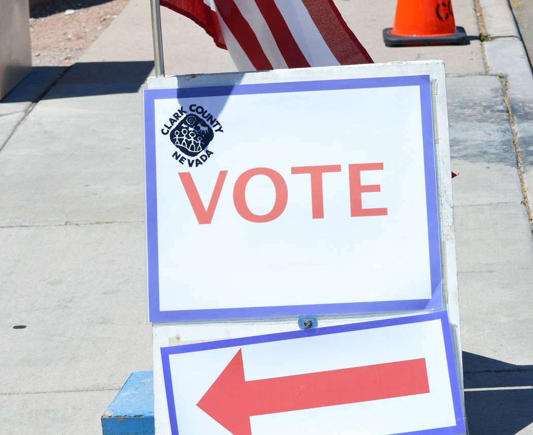 Celia Shortt Goodyear/Boulder City Review Tuesday was election day, and one of Clark County's voting centers was at the Boulder City Parks & Recreation Department at 900 Arizona St.