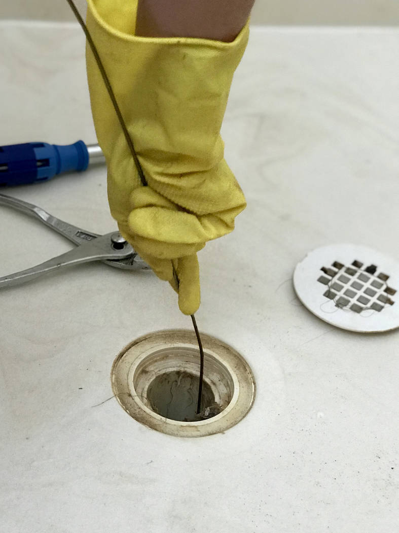 Hair clog in shower drain, cover grouted in place : r/HomeMaintenance