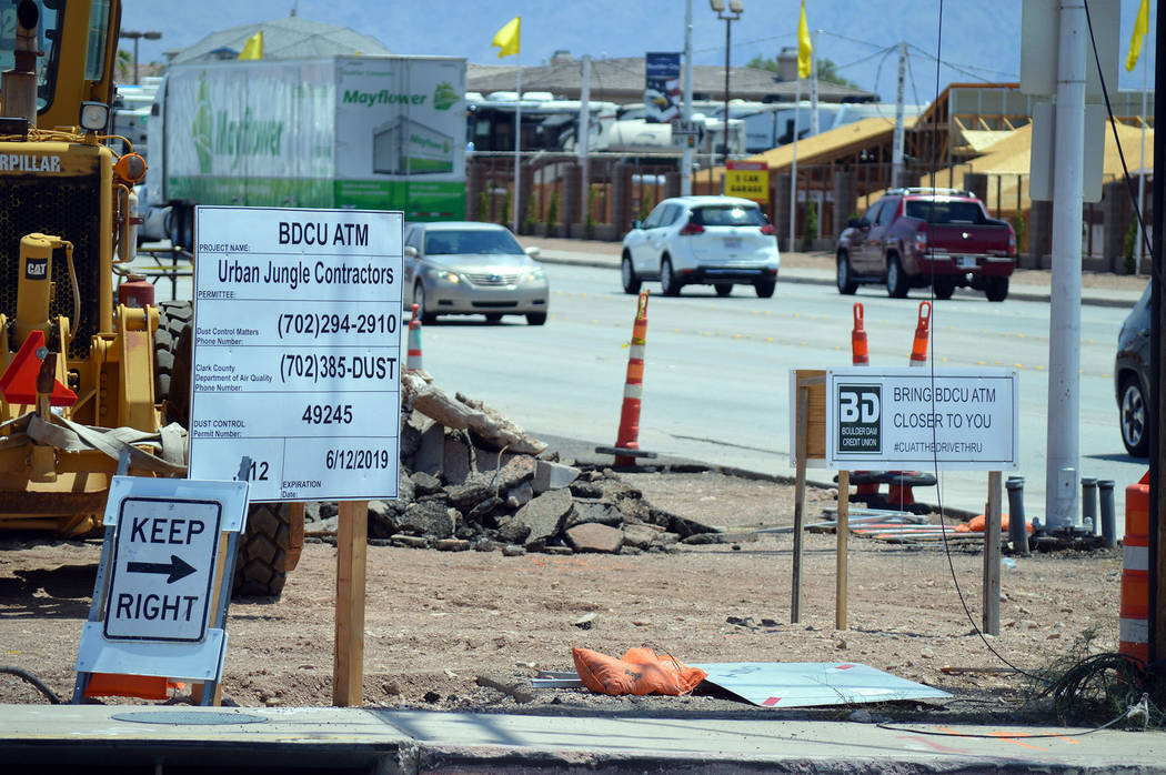 Celia Shortt Goodyear/Boulder City Review Boulder Dam Credit Union is installing two drive-up ATMs at the corner of Yucca Street and Boulder City Parkway. They project is expected to be finished O ...