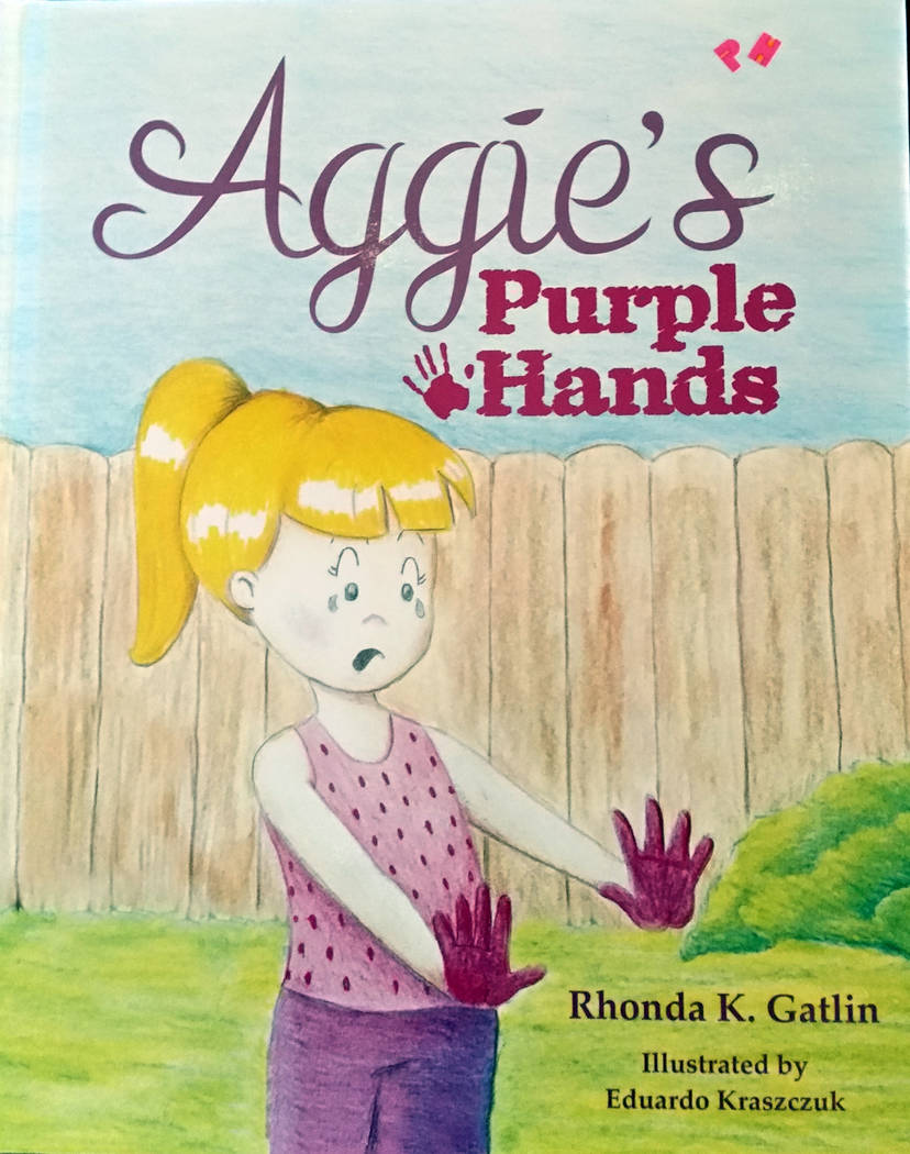 Celia Shortt Goodyear/Boulder City Review Local author Rhonda K. Gatlin has written her second book, "Aggie's Purple Hands," which was released Tuesday, Sept. 4.
