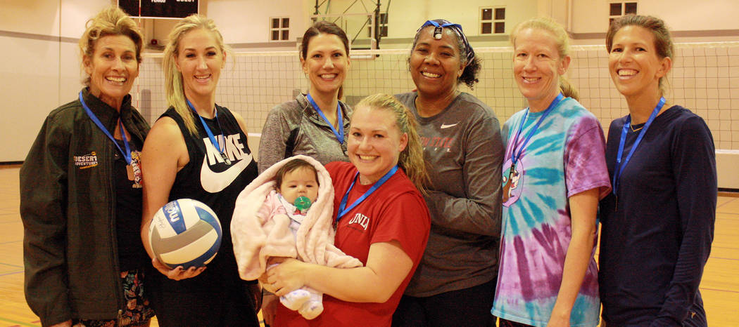 Kelly Lehr Members of the Amazons, who won Boulder City Parks and Recreation Department's women's fall volleyball league championship, are, from left, Lori Dunsmore, Roxanne Lamar, Holly McNaught, ...