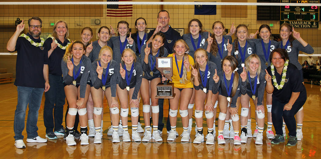 Girls win state volleyball title Boulder City Review
