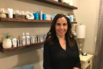 (Hali Bernstein Saylor/Boulder City Review) Bree Western opened Lux Skin Studio in October at 555 Avenue B. She specializes in custom facials.
