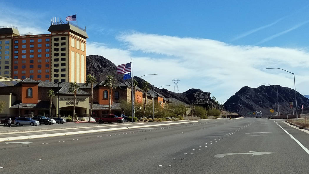 (Celia Shortt Goodyear/Boulder City Review) Hoover Dam Lodge, 8000 Highway 93, is building a gas station and 7,000 square foot general store on its property.