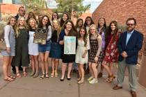 (Clark County) Members and coaches of Boulder City High School's girls volleyball team were recognized by Clark County Commission on Tuesday, March 5, 2019, congratulating them for winning the sta ...
