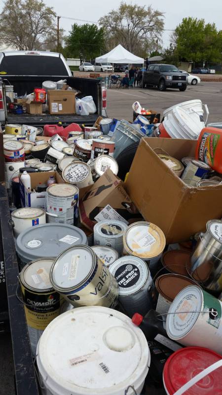 File Residents were able to dispose of old paint and other chemicals at last year's Big Clean event.