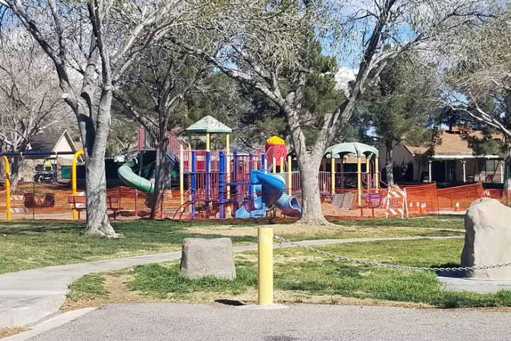 (Celia Shortt Goodyear/Boulder City Review) Oasis Park, 1419 Marita Drive, is getting $30,000 worth of upgrades that should be finished in April.