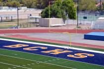 Boulder City High School recently received a grant from My LVTV and Thursday Night Lights for hosting a televised game on its brand-new, state-of-the-art football field.