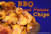 (Patti Diamond) Homemade sweet potato chips, topped with a barbecue seasoning, packs in flavor and scores big with game watchers.