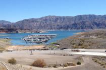 The marina at Callville Bay is undergoing a renovation to accommodate lower water levels and a floating fuel farm.