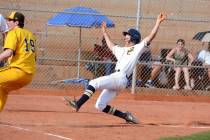 (Robert Vendettoli/Boulder City Review) Breaking a 2-2 tie in the bottom of the second inning, ...