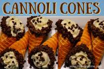 (Patti Diamond) Use premade waffle ice cream cones to make cannoli. It cuts out the most diffic ...