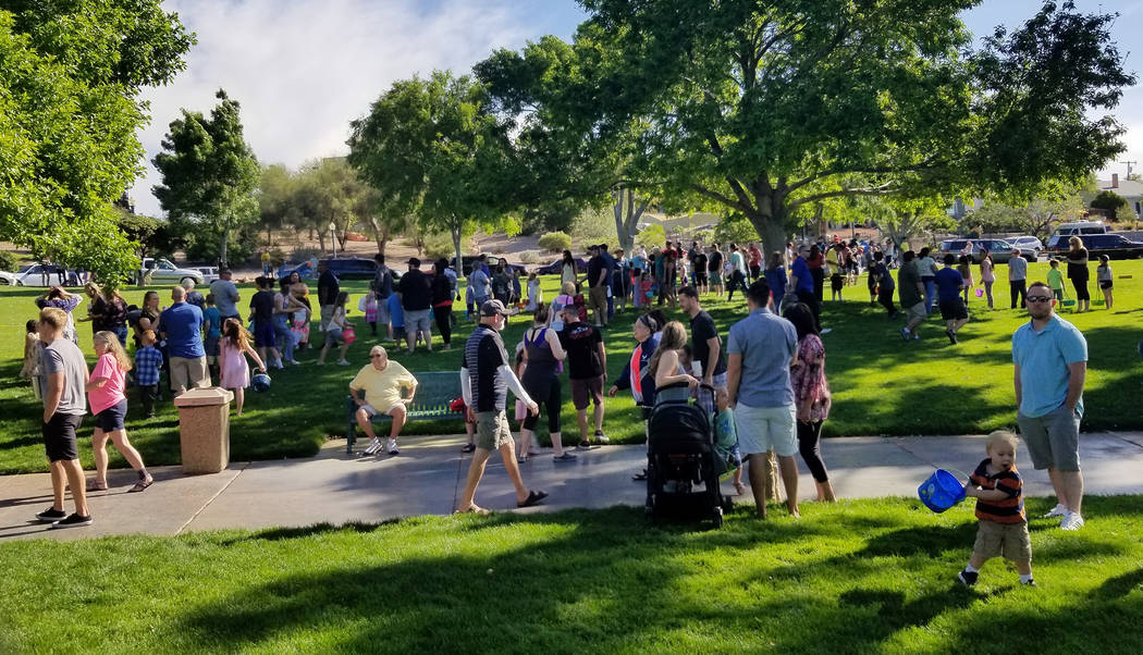 Celia Shortt Goodyear/Boulder City Review Families filled Wilbur Square Park on Saturday, April ...