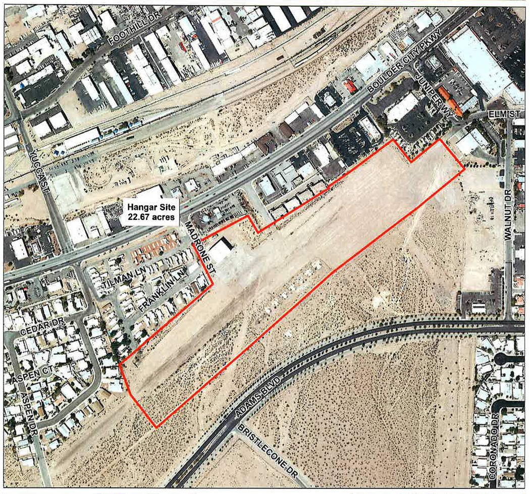 (Boulder City) The city is seeking proposals for ways the old airport property, 1401 Boulder Ci ...