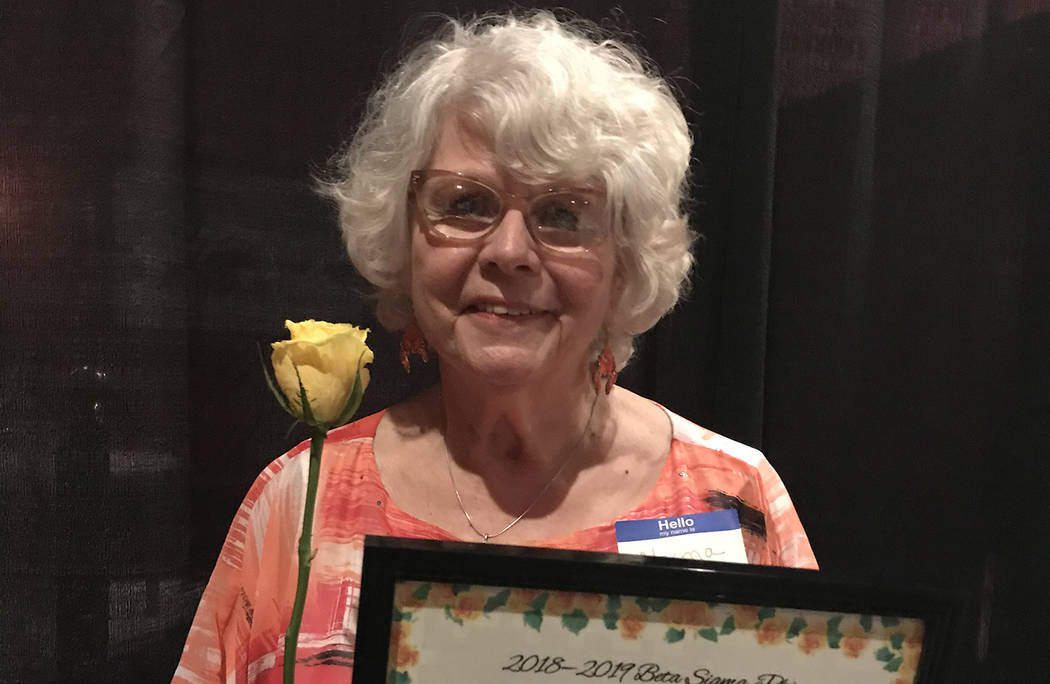 (Hali Bernstein Saylor/Boulder City Review) Norma Barth was named Community Lady of the Year by ...