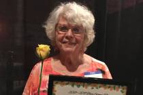 (Hali Bernstein Saylor/Boulder City Review) Norma Barth was named Community Lady of the Year by ...